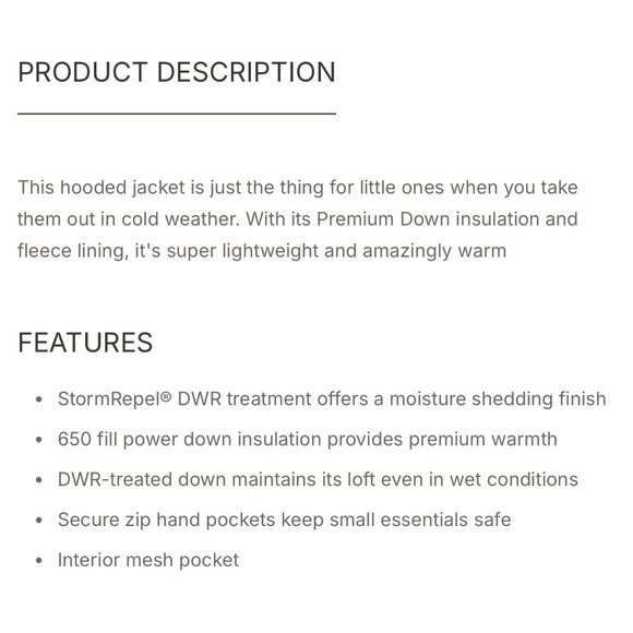 Eddie Bauer Kids Boys Classic Down Hooded Jacket - Picture 5 of 7